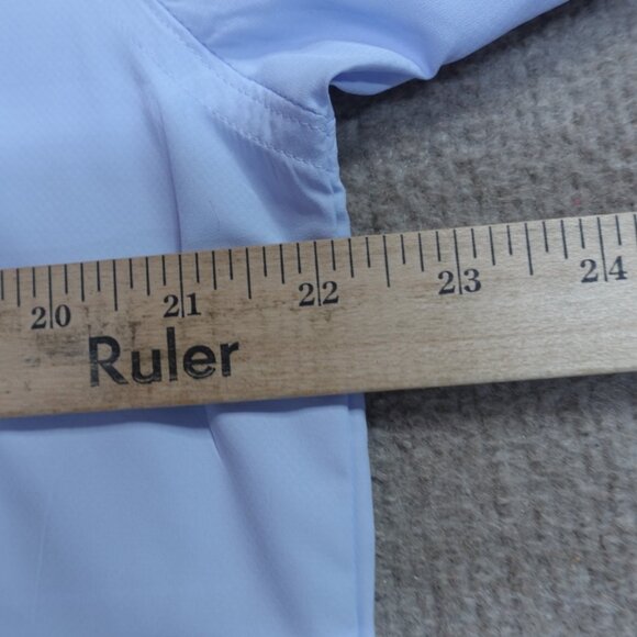 Under Armour Shirt Medium Blue Button Front Vented - Picture 6 of 9